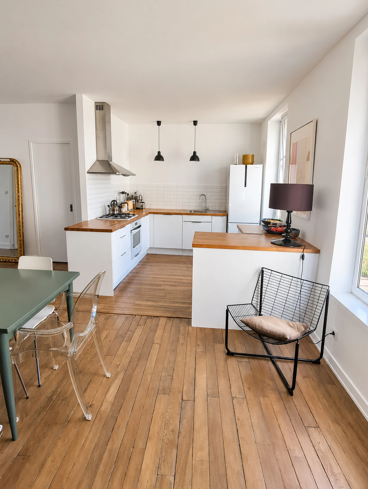 La cuisine et son espace pour préparer les repas
